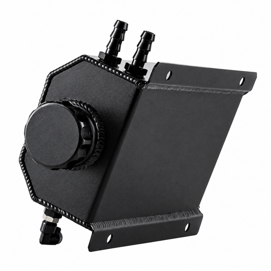 2L Radiator Coolant Overflow Tank Aluminium Black (EMA-OVERFLOWTANK)