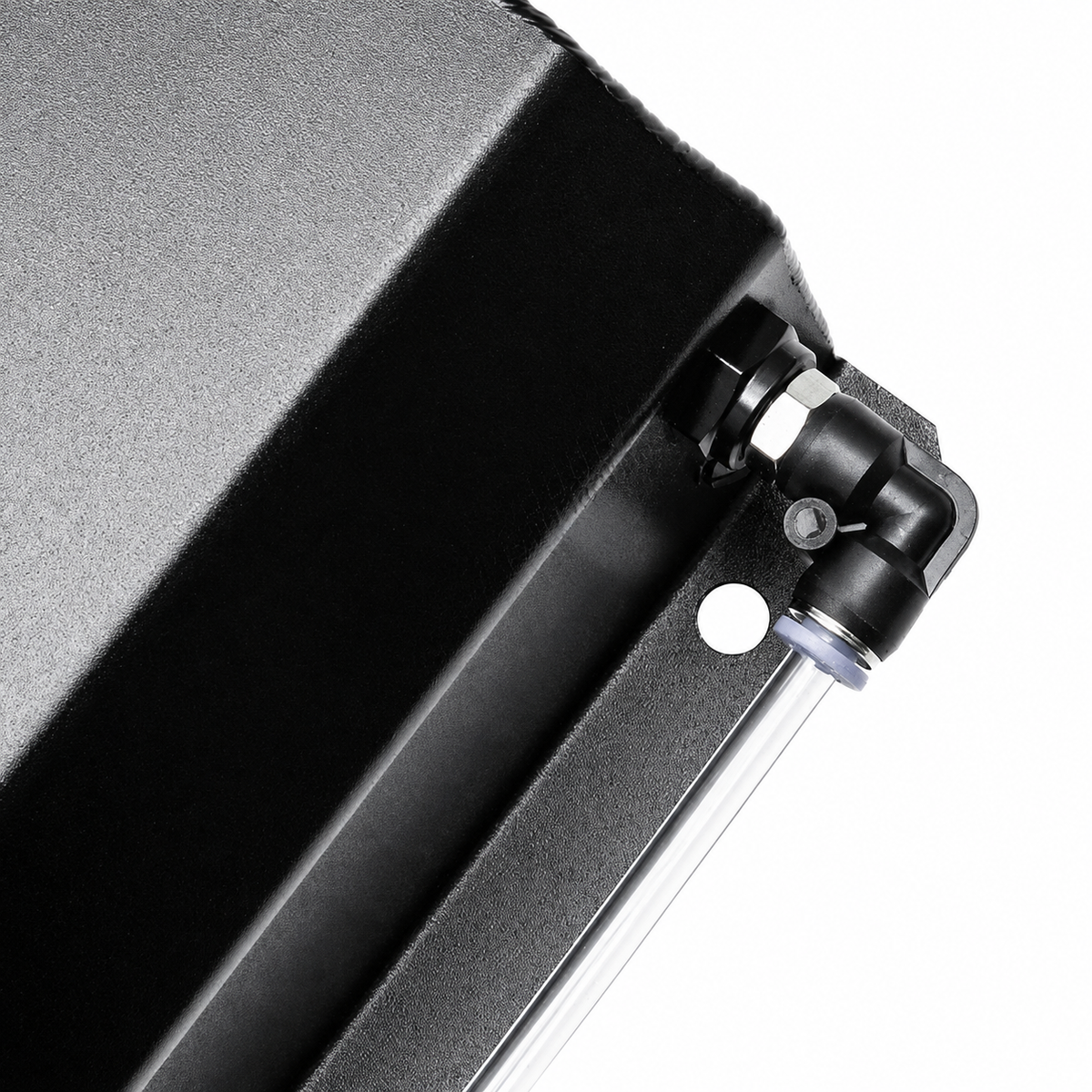 2L Radiator Coolant Overflow Tank Aluminium Black (EMA-OVERFLOWTANK)
