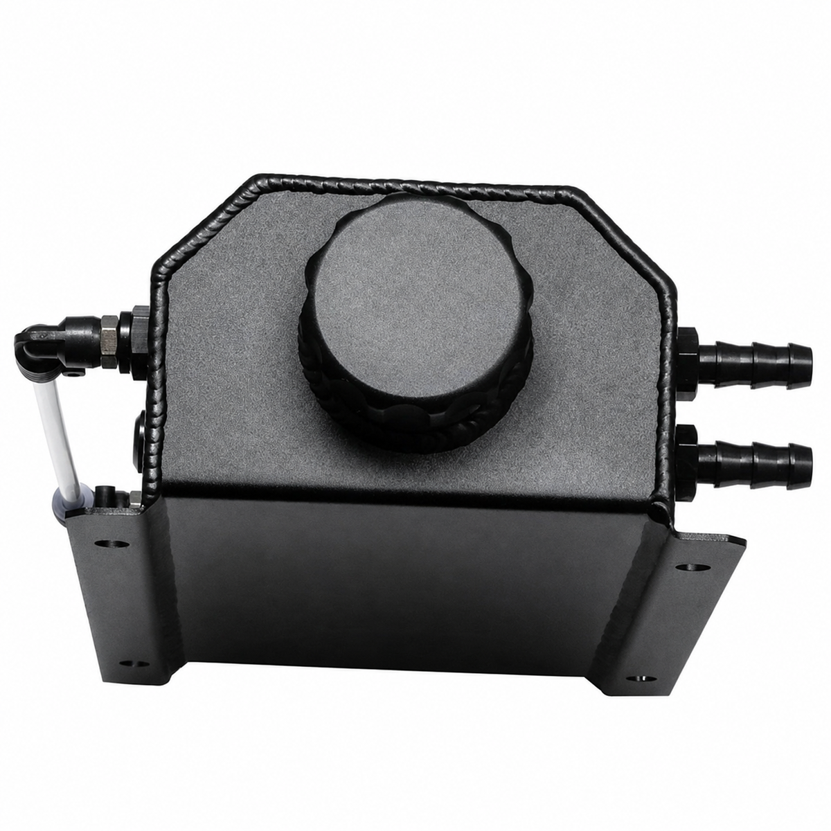2L Radiator Coolant Overflow Tank Aluminium Black (EMA-OVERFLOWTANK)