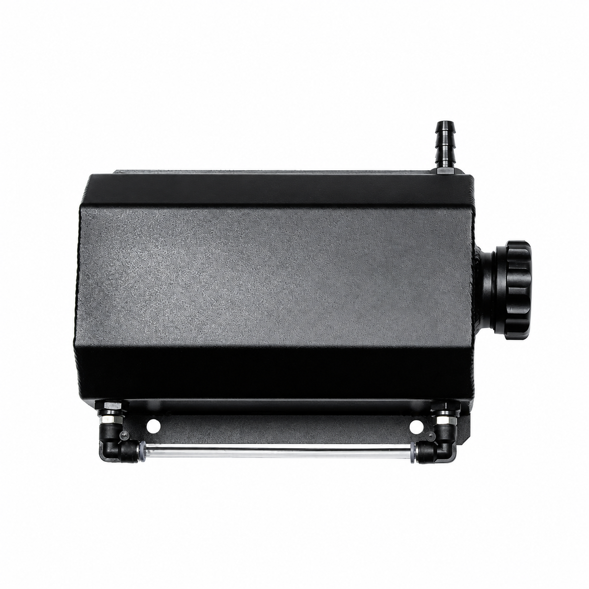 2L Radiator Coolant Overflow Tank Aluminium Black (EMA-OVERFLOWTANK)