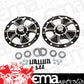 DMI DMI-SRC1964 Front Wheel Hubs Tetris Style - Black Anodize Finish suit src-2000 Spindles