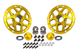 DMI DMI-SRC1971G Front Wheel Hubs Black Widow Style - Gold Anodize Finish suit src-2000 Spindles