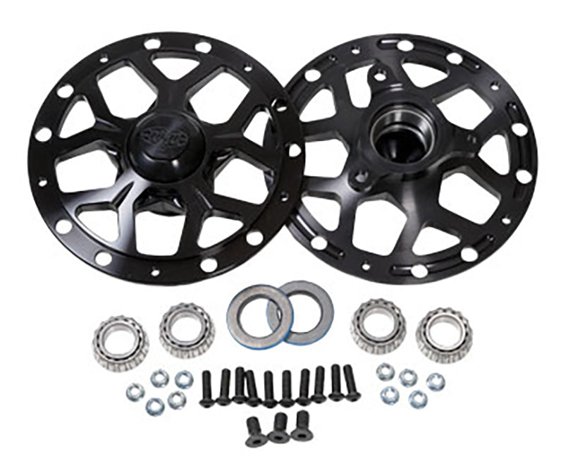 DMI DMI-SRC1971x Front Wheel Hubs Black Widow Style - Black Anodize Finish suit Straight Shaft New Bearing Style