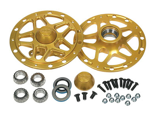 DMI DMI-SRC1972 Front Wheel Hubs Gold Star Style - Gold Anodize Finish suit src-2000 Spindle