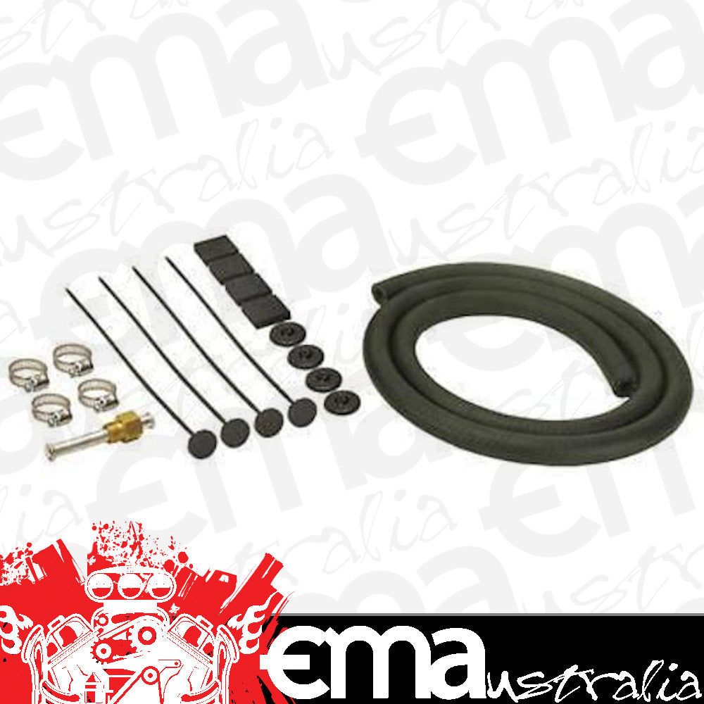 Derale Cooling Products DP12006 Basic Single Hose Transmission Cooler Instalation Kit 4 Ft Hose 12006