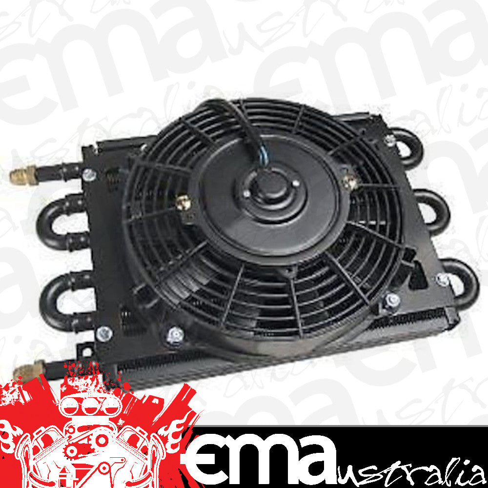 Derale DP12730 Performance Dyno-Cool Fluid Cooler 7.625" X 13.625" X 3.625" Fan 8" 12730