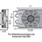 Derale DP12732 Dyno-Cool 8 Pass Fluid Cooler 10.25"H X 13.625"L X 3.625"W Fan 8"