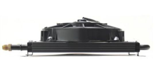 Derale DP12732 Dyno-Cool 8 Pass Fluid Cooler 10.25"H X 13.625"L X 3.625"W Fan 8"