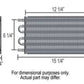 Derale DP12903 Dyno-Cool Transmission Oil Cooler Kit 7.5" X 15.25" X 0.750"