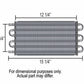 Derale DP12904 Dyno-Cool Transmission Oil Cooler Kit 10" X 15.25" X 0.750"