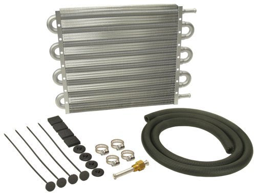 Derale DP12907 Dyno-Cool 6000 Series Transmission Cooler Kit 11/32" Barb Inlets. 13" L X 10" H X 3/4" W
