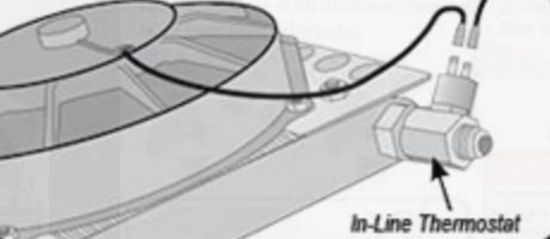 Derale DP13021 Universal Standard Series In-Line Fluid Thermostat -6 An X -6 An