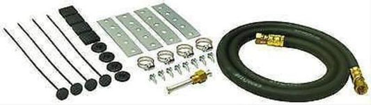 Derale DP13065 -6An Deluxe Transmission Cooler Mount Kit 13065 w/ 4Ft 11/32" Hose
