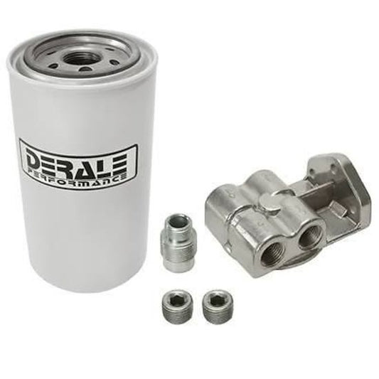 Derale DP13070 Single Mount Fuel/Water Separator Kit 1/2" NPT Inlet/Out 13070