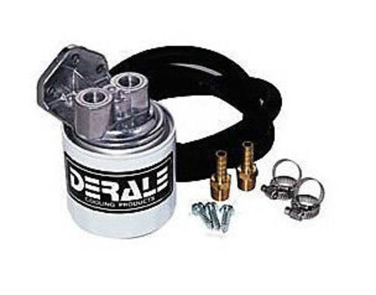 Derale DP13090 Standard Remote Trans Filter Kit 3/8" NPT In/Out 3/4"-16 Filter
