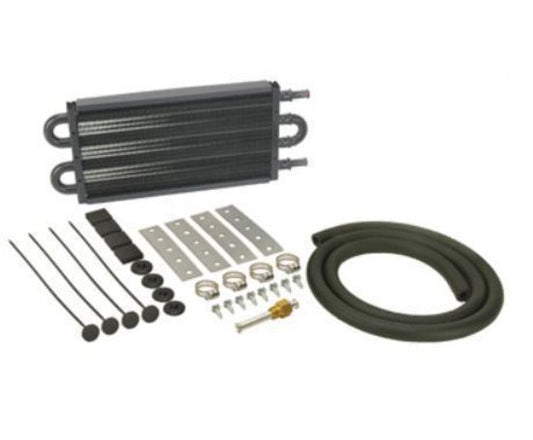 Derale DP13102 7000 Series Transmission Oil Cooler Kit .750"X16.625"X5.125" Black