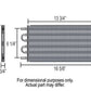 Derale DP13103 7000 Series Transmission Oil Cooler Kit 7-1/2" X 17" X 3/4" Black 13103