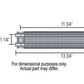 Derale DP13223 Frame Rail Transmission Fluid Cooler 1.75" X 13.75" X 2.5"