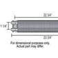 Derale DP13224 Frame Rail Transmission Fluid Cooler 1.75" X 23.75" X 2.5"