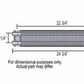 Derale DP13225 Frame Rail Transmission Fluid Cooler 24-3/4" L X 2-1/2" W X 1-3/4"