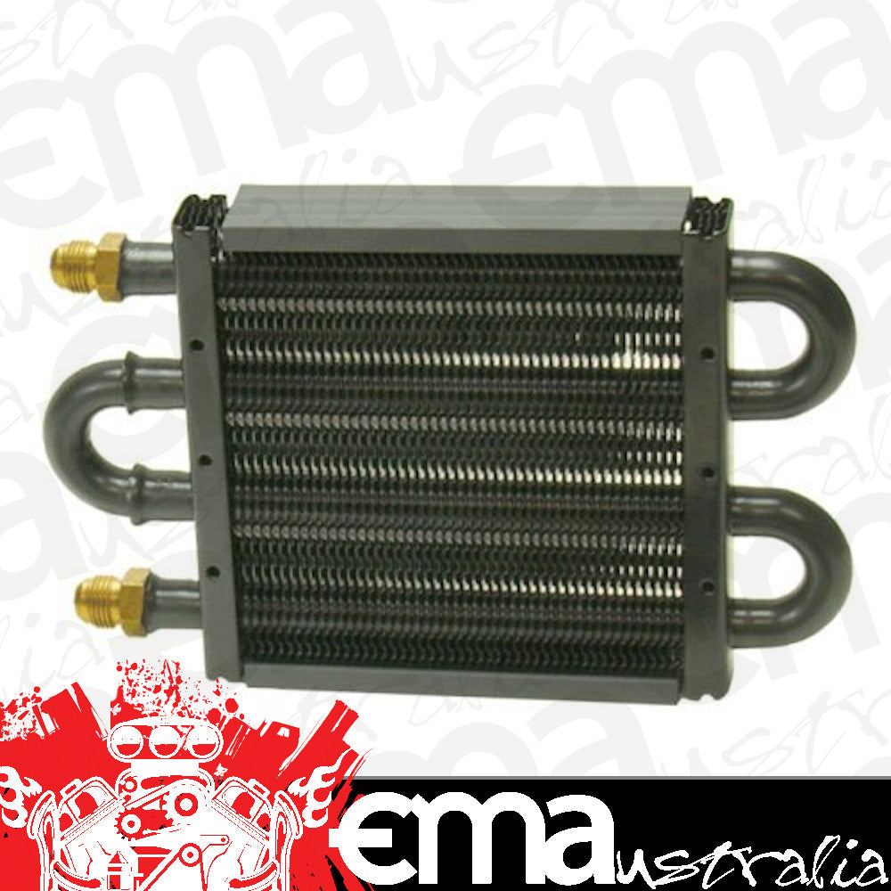 Derale DP13309 Compact Fluid Cooler -6An Inlets. 8-1/8" L X 5" H X 3/4" W