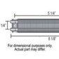 Derale DP13310 Compact Fluid Cooler -6An Inlets 8-1/8"L X 2-3/4"H X 2-1/2"W