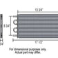 Derale DP13314 7000 Series Transmission Oil Cooler Only 10.25"X17.5" X .750" Black 13314