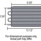 Derale 13317 8 Pass 13" Series 7000 Copper/Aluminum Transmission Cooler, -6AN