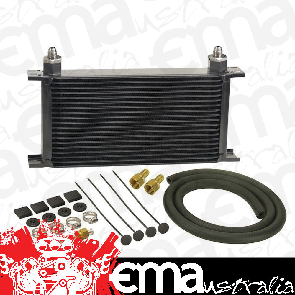 Derale DP13403 10000 Series Transmission Cooler 13403, 19 Row 13"W X 7-5/16"H X 2"T