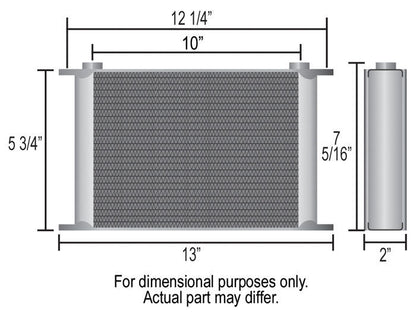 Derale 13403 19 Row Series 10000 Stack Plate Transmission Cooler Kit, -6AN