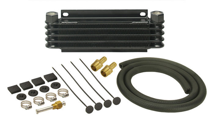 Derale DP13611 9000 Transmission Cooler , 1/2" NPT 10.125"L X 3.875"H X 1.25"T