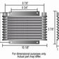 Derale DP13611 9000 Transmission Cooler , 1/2" NPT 10.125"L X 3.875"H X 1.25"T