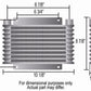 Derale DP13613 9000 Transmission Cooler , 1/2" NPT 10.125"L X 8.875"H X 1.25"T