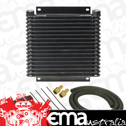 Derale 13614 17 Row Series 9000 Plate & Fin Transmission Cooler Kit, 1/2" NPT