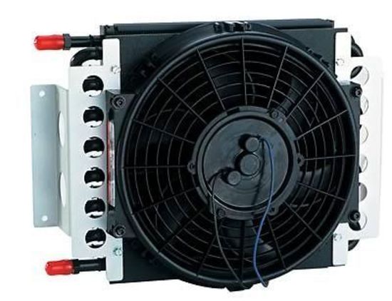 Derale DP13700 Performance Electra-Cool Fluid Cooler 11.5" X 15.7.5" X 5" Fan 10"