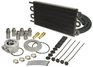 Derale DP15505 Tube & Fin Engine Oil Cooler Kit 16-5/8"L X 7-5/8"H X 3/4"W