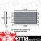 Derale DP15551 Tube & Fin Engine Oil Cooler Kit 16-5/8"L X 7-5/8"H X 3/4"W