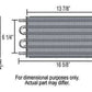 Derale DP15551 Tube & Fin Engine Oil Cooler Kit 16-5/8"L X 7-5/8"H X 3/4"W