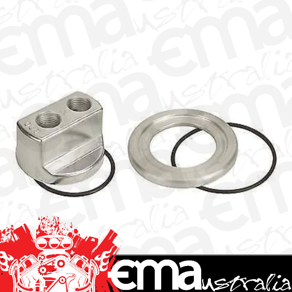 Derale DP15705 Standard Series Engine Spin-On Adapter 13/16"-16 Thread 1/2" Port