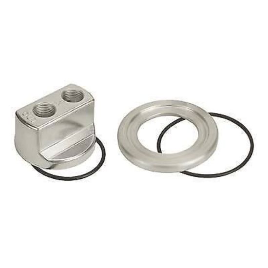 Derale DP15705 Standard Series Engine Spin-On Adapter 13/16"-16 Thread 1/2" Port