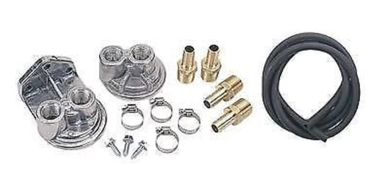 Derale DP15716 Oil Filter Relocation Kit Gm 13/16-16" Engine Threads