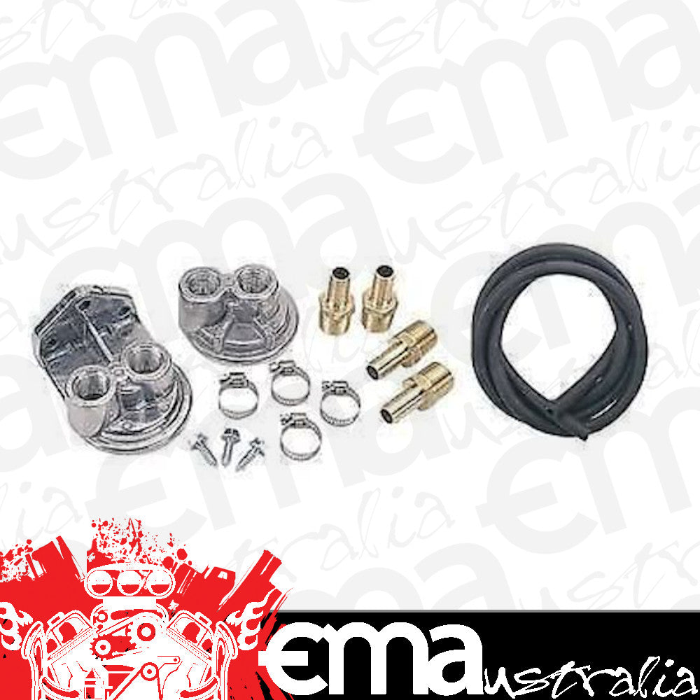 Derale DP15716 Oil Filter Relocation Kit Gm 13/16-16" Engine Threads
