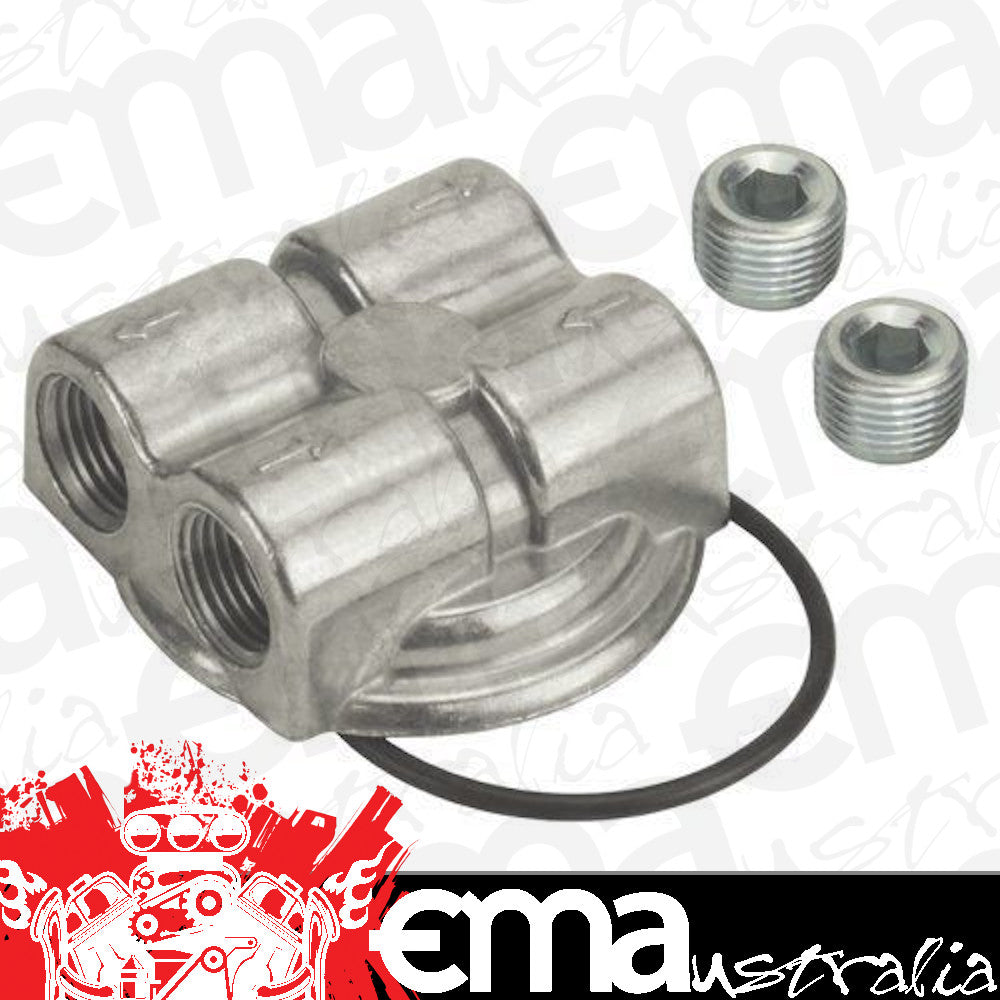 Derale DP15746 Dual Side Port Spin-On Engine Adapter Kit Suit Ford V6 & V8