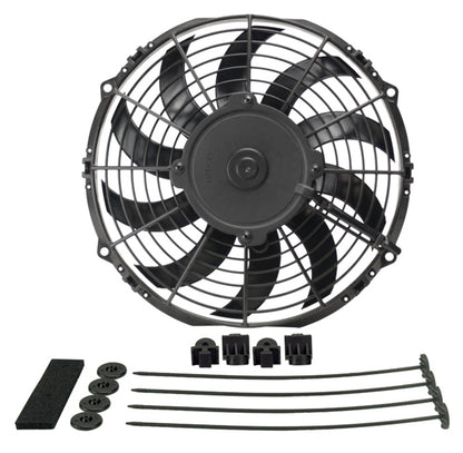 Derale 16110 10" High Output Curved Blade Electric Puller Fan