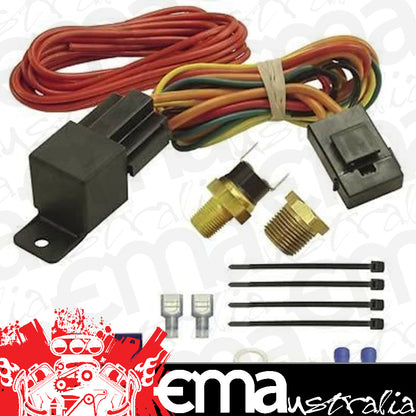 Derale 16720 180Â°F Fan Switch Controller Relay Kit, 1/8" & 3/8" NPT