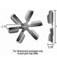 Derale DP17015 Heavy Duty S/Steel Flex Fan Clockwise Rotation 15" Diameter