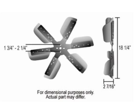 Derale DP17017 Heavy Duty S/Steel Flex Fan Clockwise Rotation 17" Diameter