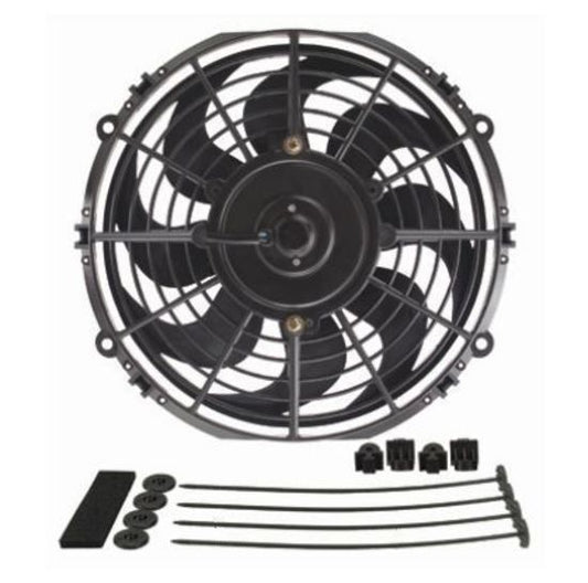 Derale DP18910 Dyno-Cool 10" Curved Blade Electric Thermo Fan 590Cfm Reversable