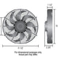 Derale DP18910 Dyno-Cool 10" Curved Blade Electric Thermo Fan 590Cfm Reversable