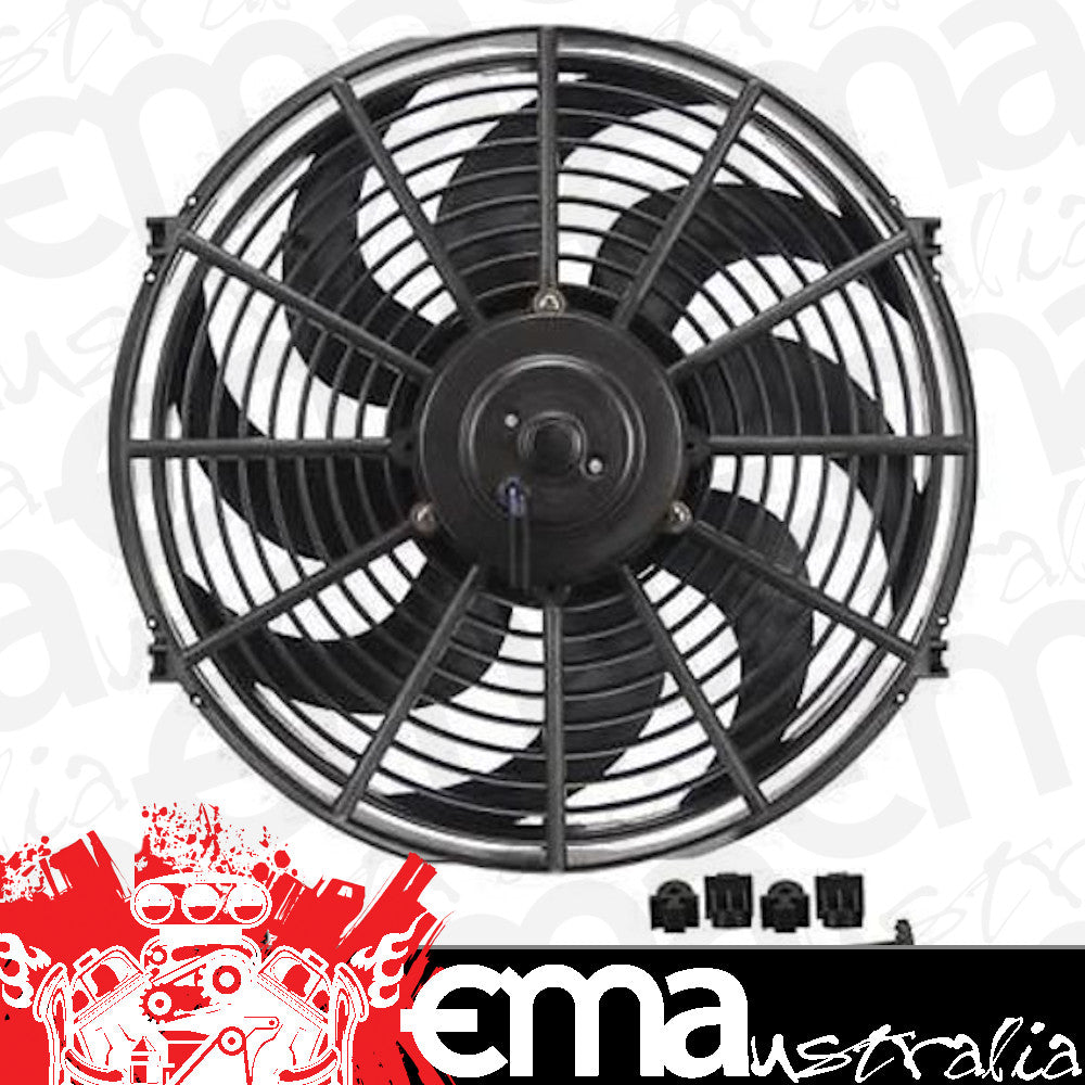 Derale Cooling Products DP18914 Dyno-Cool 14" Curved Blade Electric Thermo Fan 1230Cfm Reversable